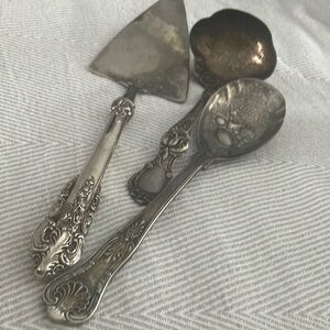 Silver Plated Serving Pieces Lot